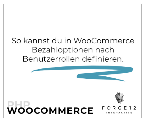 So kannst du in WooCommerce Bezahloptionen nach Benutzerrollen definieren.