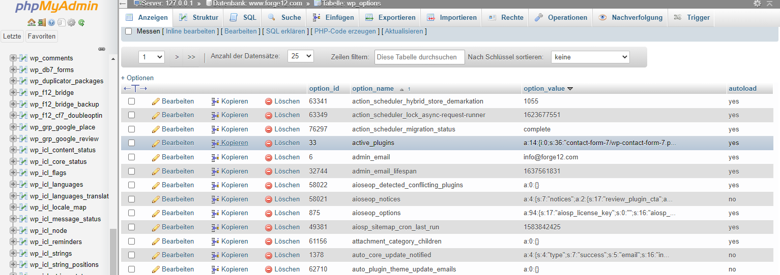 WordPress-Plugins deaktivieren ohne Dashboard